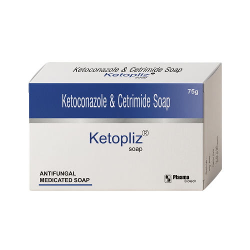 Ketopliz Soap – Ketoconazole 2% + Cetrimide 0.5% Antifungal Soap by Plasma Biotech